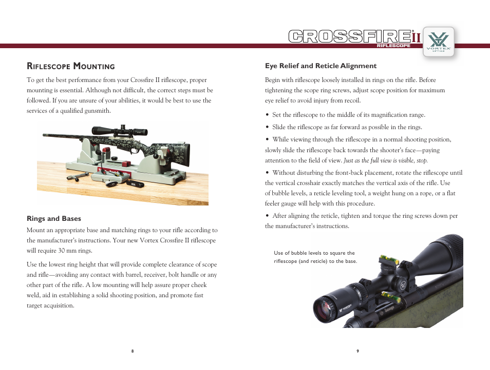 Vortex Optics CROSSFIRE II 1-4X24 RIFLESCOPE User Manual | Page 5 / 9