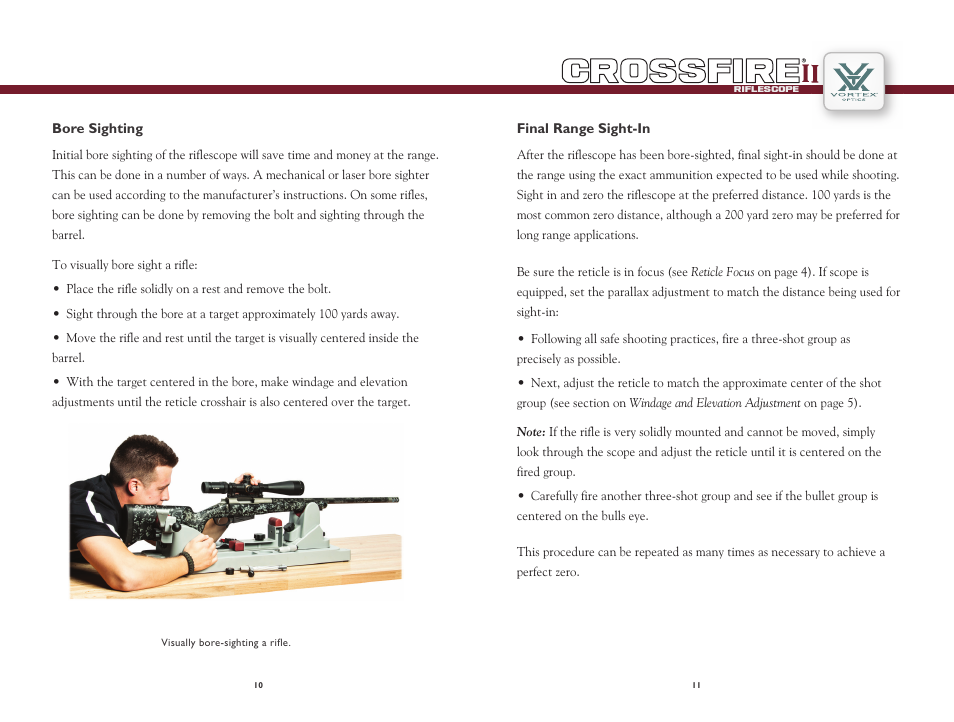 Vortex Optics CROSSFIRE II 1-4X24 RIFLESCOPE User Manual | Page 6 / 9