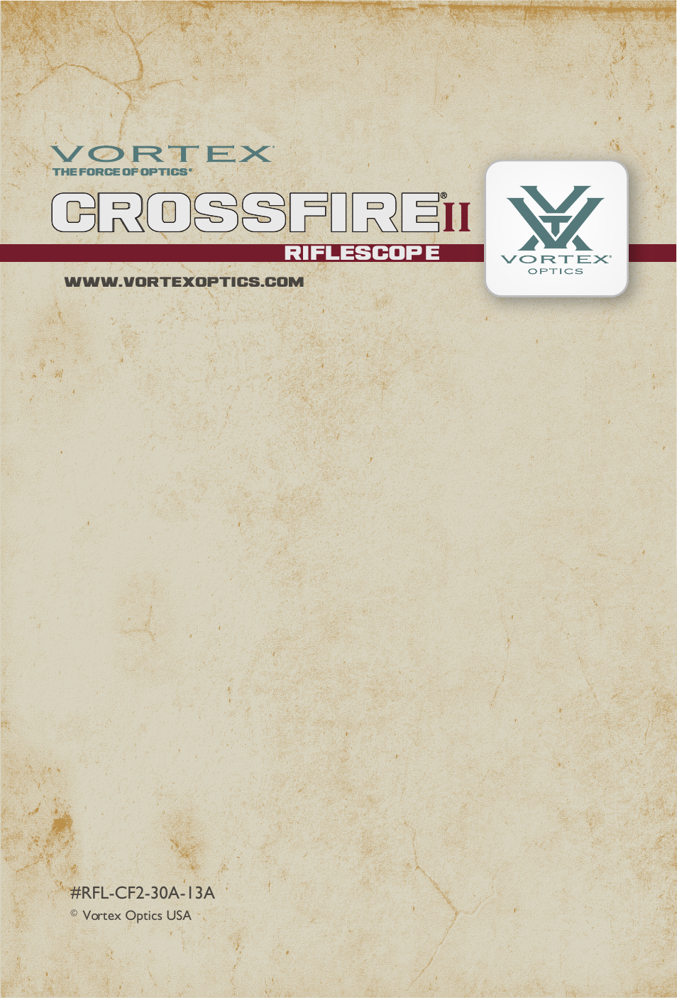 Crossfire ii | Vortex Optics CROSSFIRE II 1-4X24 RIFLESCOPE User Manual | Page 9 / 9