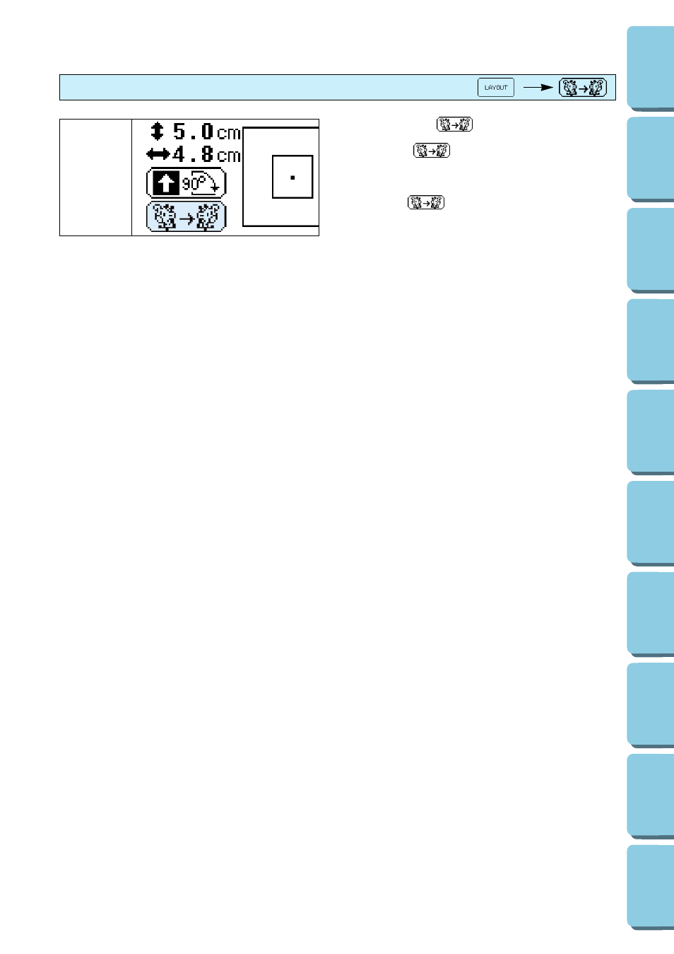 Mirror imazing patterns | Brother PE 150 User Manual | Page 49 / 146