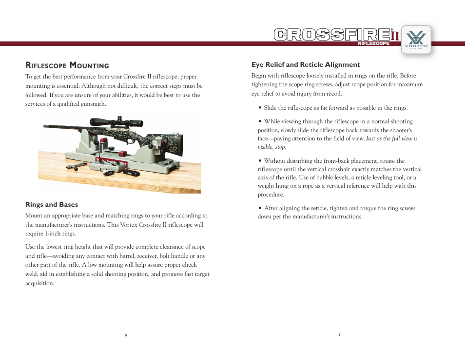 Vortex Optics CROSSFIRE II 1X24 MUZZLELOADER SCOPE User Manual | Page 4 / 8