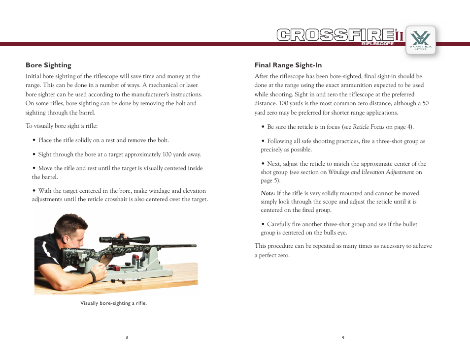 Vortex Optics CROSSFIRE II 1X24 MUZZLELOADER SCOPE User Manual | Page 5 / 8