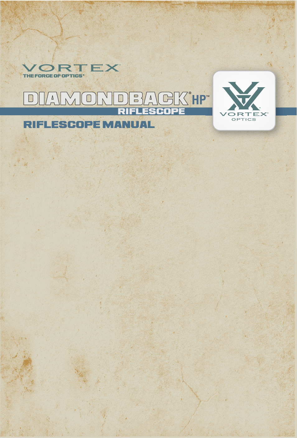 Vortex Optics DIAMONDBACK HP 2-8X32 RIFLESCOPE User Manual | 9 pages