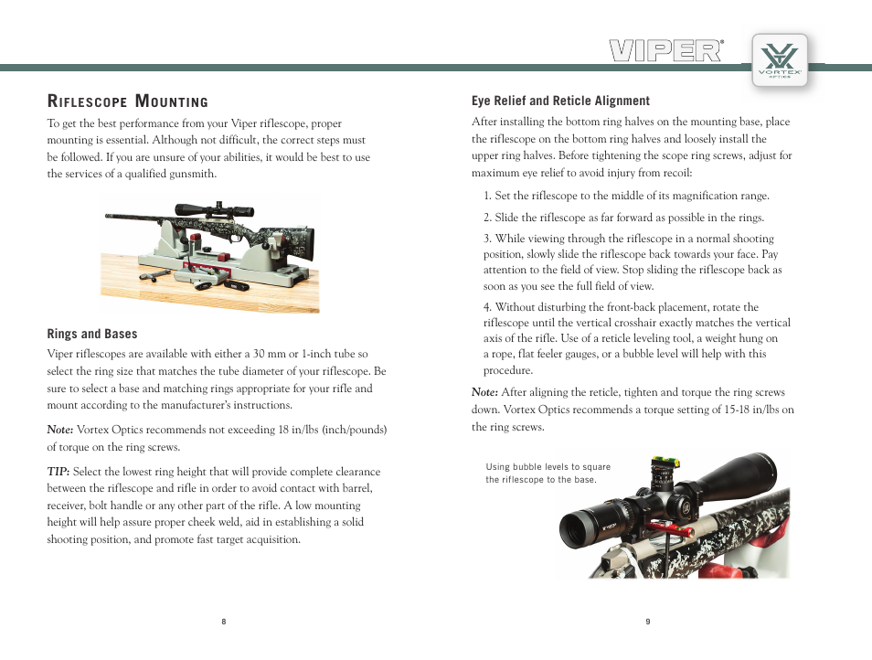 Vortex Optics VIPER 2-7X32 - VERSA-PLEX C3 User Manual | Page 5 / 9