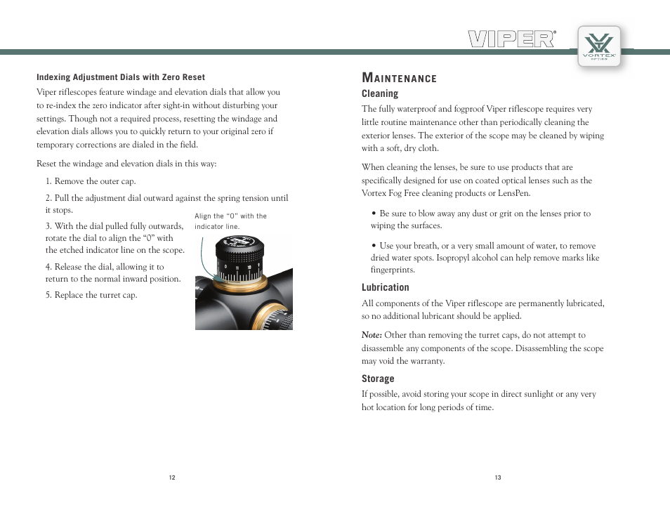 Vortex Optics VIPER 2-7X32 - VERSA-PLEX C3 User Manual | Page 7 / 9