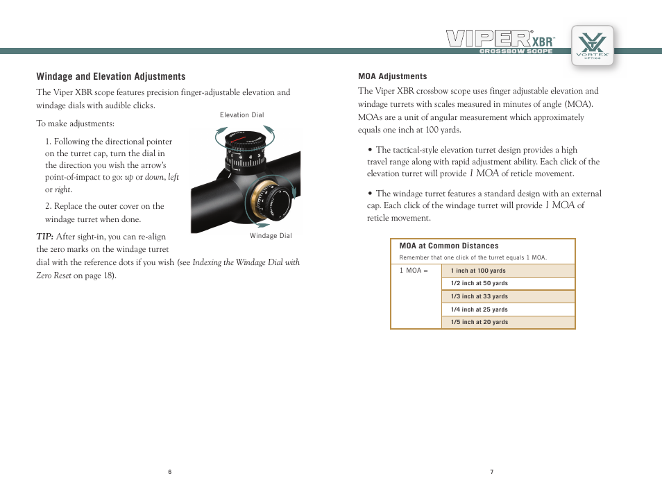 Vortex Optics VIPER XBR 2.5-10X44 CROSSBOW SCOPE User Manual | Page 4 / 15