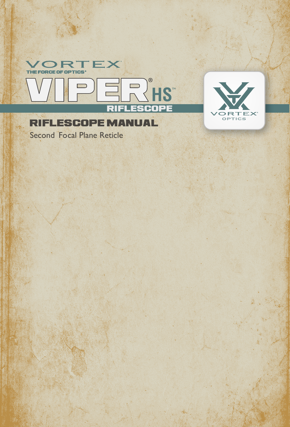 Vortex Optics VIPER HS 2.5-10X44 RIFLESCOPE User Manual | 9 pages