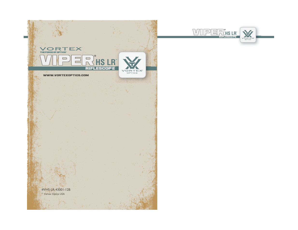 Hs lr | Vortex Optics VIPER HS LR 6-24X50 RIFLESCOPE — First Focal Plane User Manual | Page 11 / 11