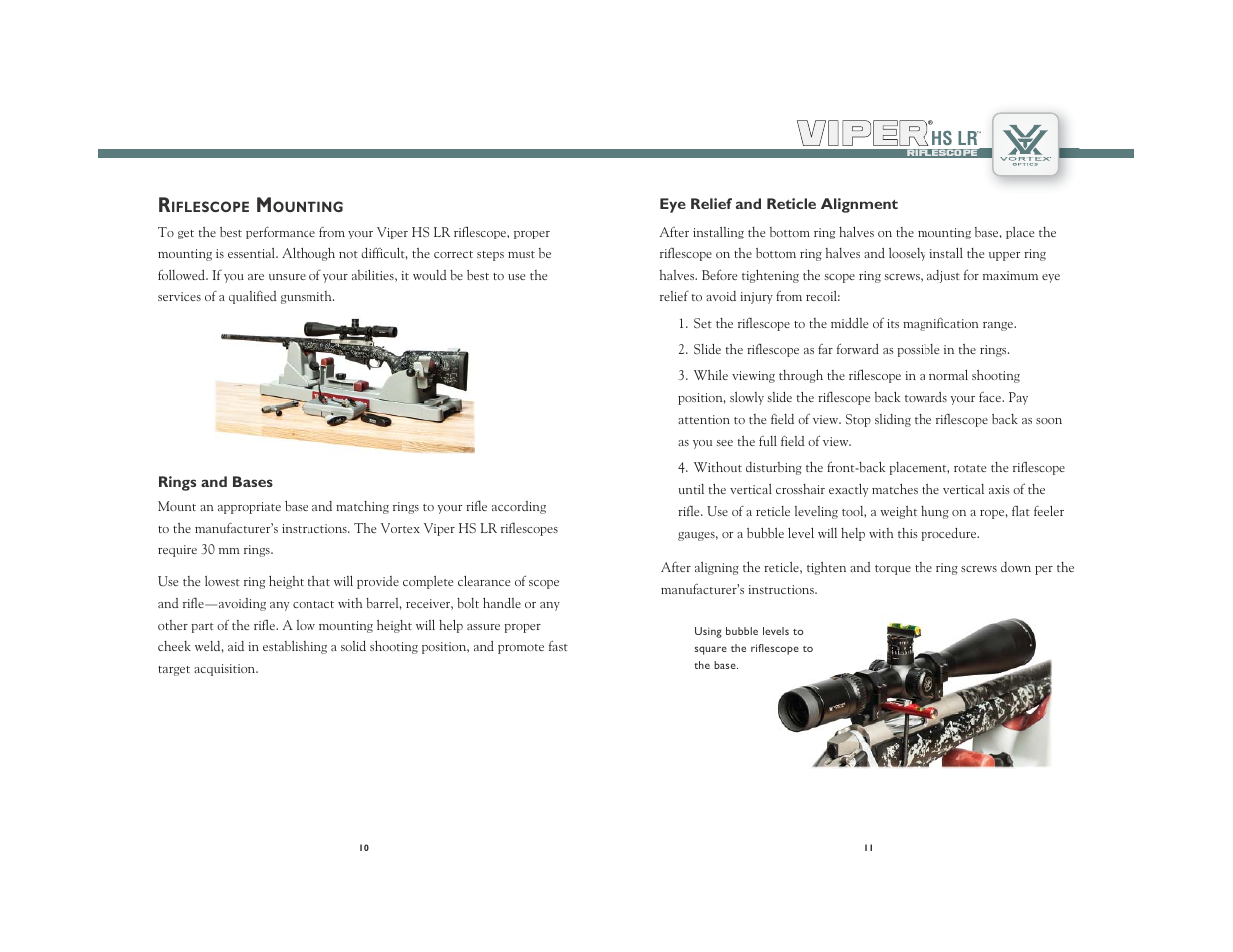 Hs lr | Vortex Optics VIPER HS LR 6-24X50 RIFLESCOPE — First Focal Plane User Manual | Page 6 / 11