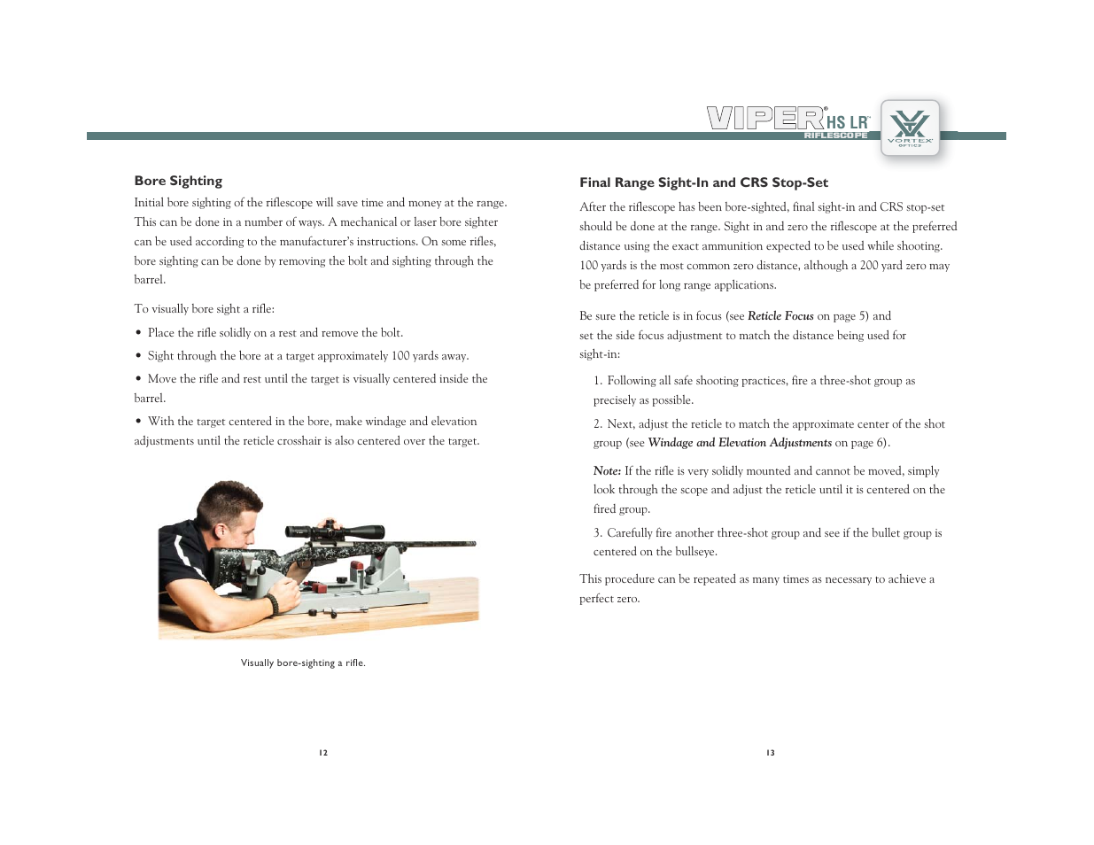 Hs lr | Vortex Optics VIPER HS LR 6-24X50 RIFLESCOPE — First Focal Plane User Manual | Page 7 / 11