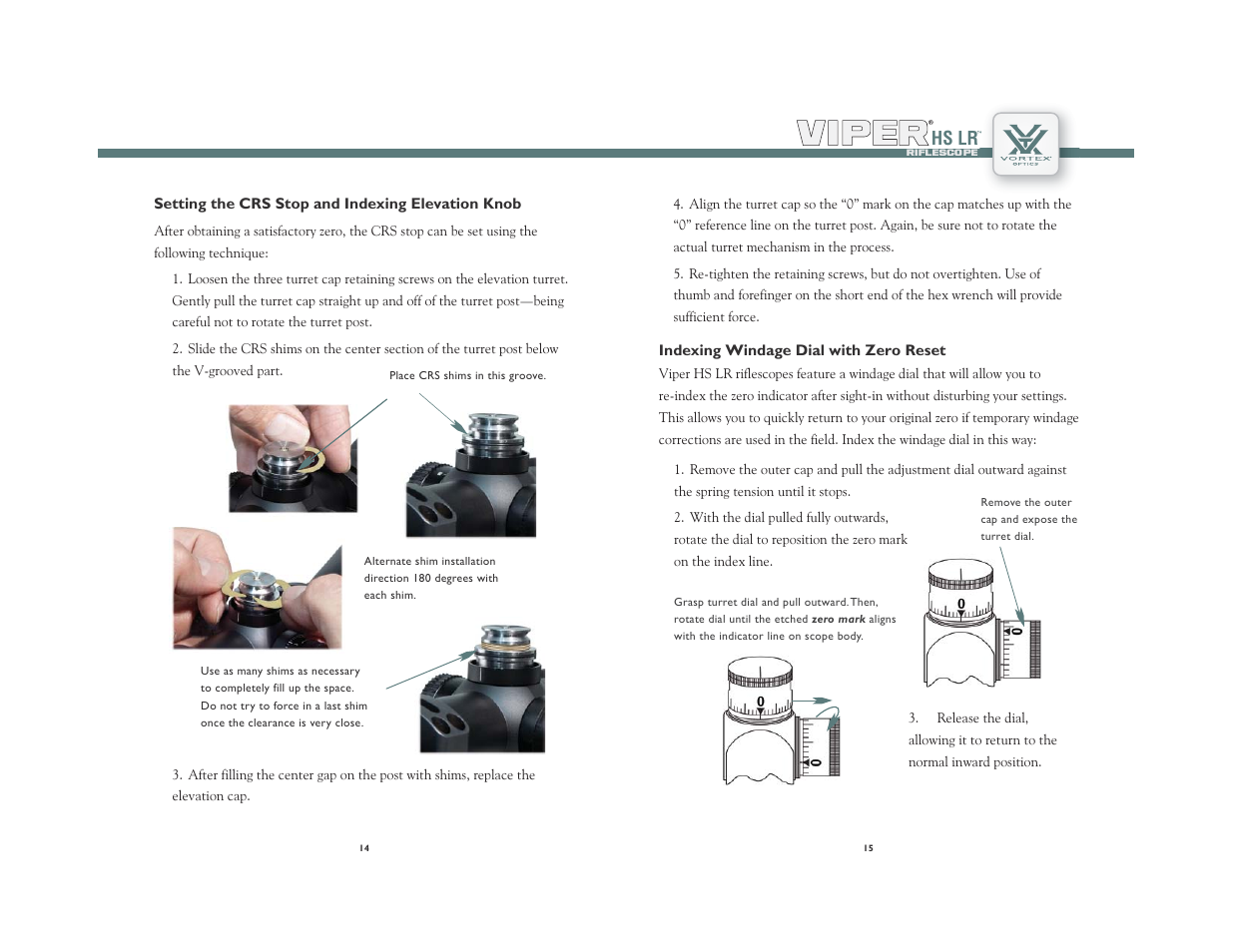 Hs lr | Vortex Optics VIPER HS LR 6-24X50 RIFLESCOPE — First Focal Plane User Manual | Page 8 / 11