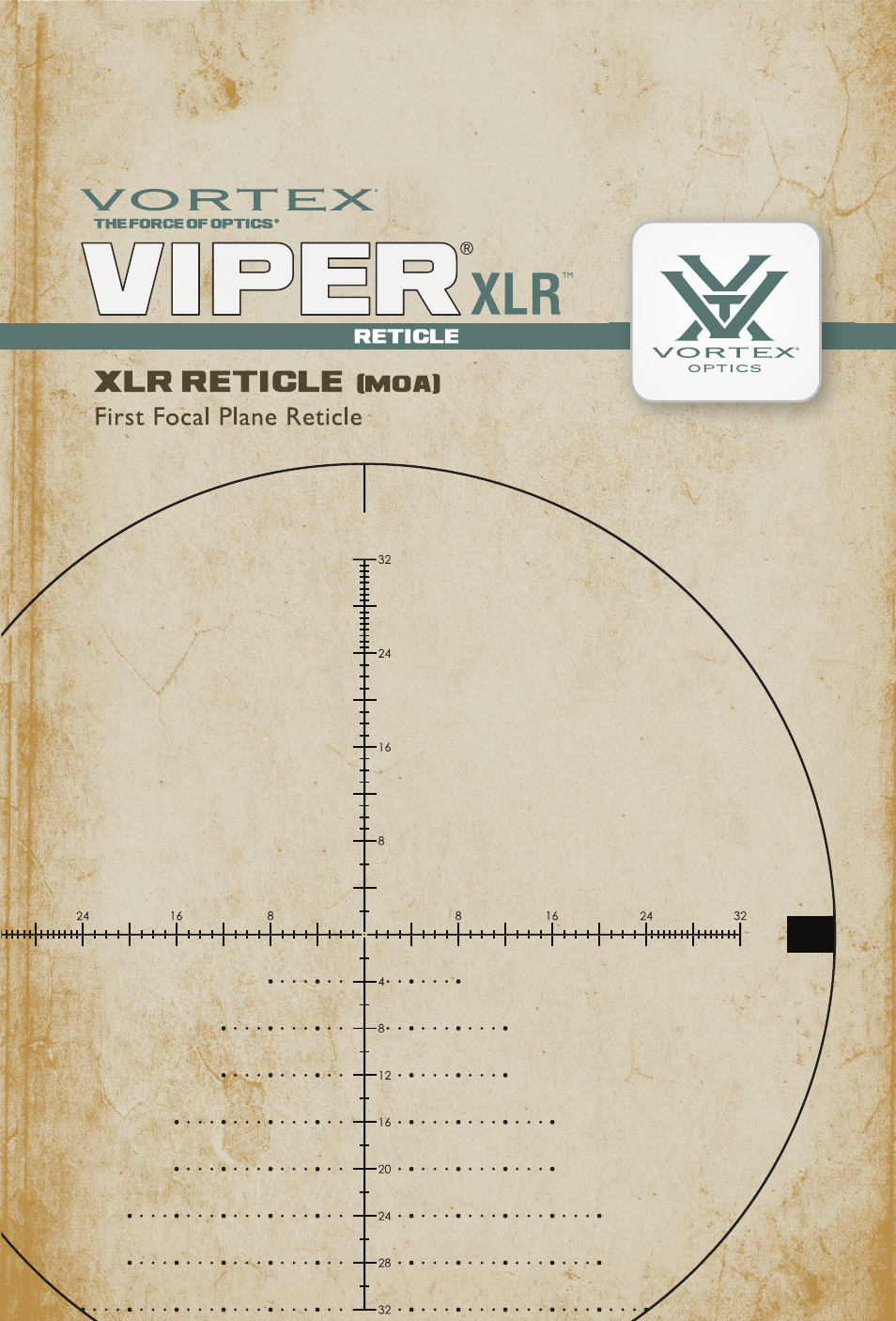 Vortex Optics VIPER HS LR 6-24X50 RIFLESCOPE — First Focal Plane User Manual | 9 pages