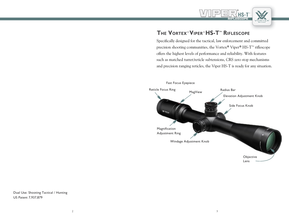 Hs-t | Vortex Optics VIPER HS-T 6-24X50 RIFLESCOPE User Manual | Page 2 / 11