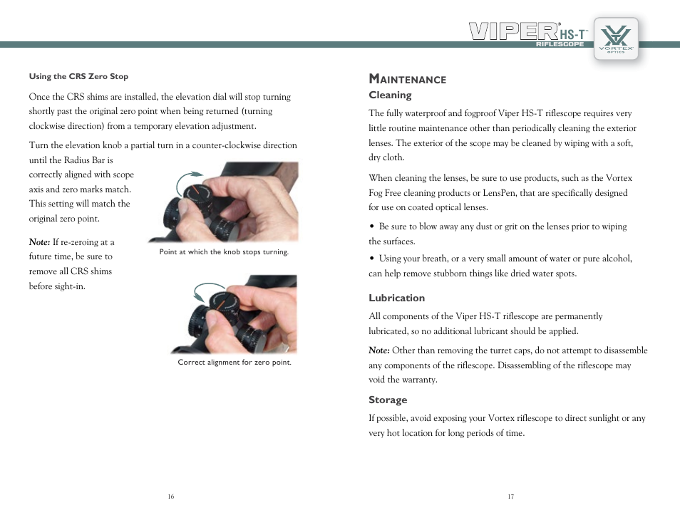 Hs-t | Vortex Optics VIPER HS-T 6-24X50 RIFLESCOPE User Manual | Page 9 / 11