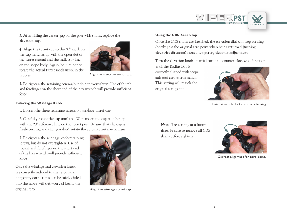 Vortex Optics VIPER PST 2.5-10X44 RIFLESCOPE User Manual | Page 10 / 13