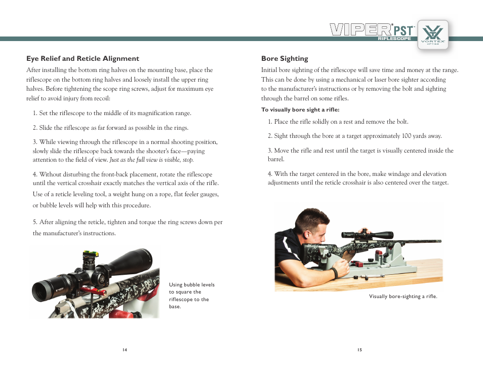 Vortex Optics VIPER PST 2.5-10X44 RIFLESCOPE User Manual | Page 8 / 13