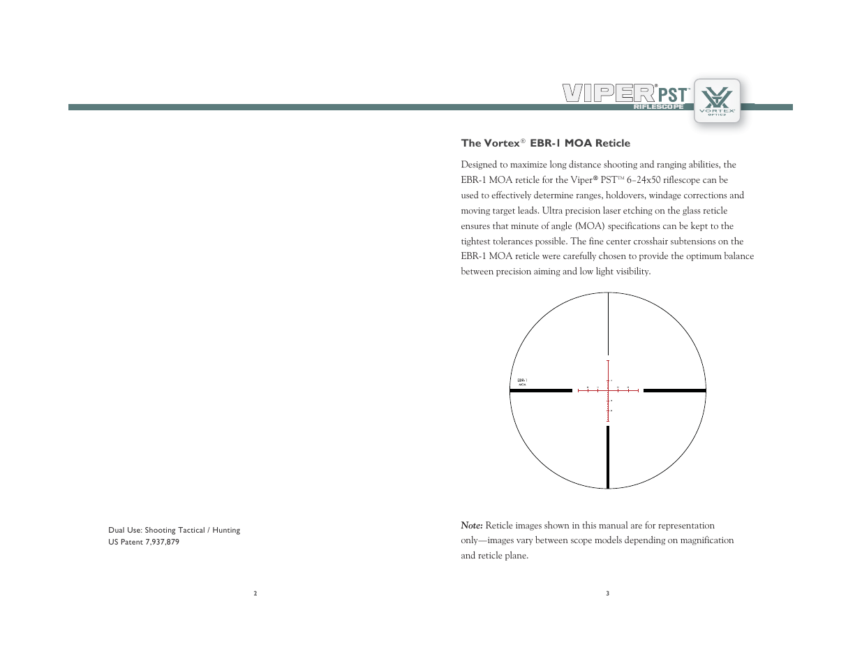 Vortex Optics VIPER PST 6-24X50 FFP RIFLESCOPE User Manual | Page 2 / 9