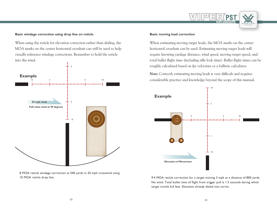 Example | Vortex Optics VIPER PST 6-24X50 RIFLESCOPE User Manual | Page 7 / 9