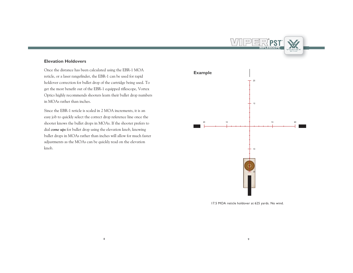 Vortex Optics VIPER PST 4-16X50 RIFLESCOPE User Manual | Page 5 / 9