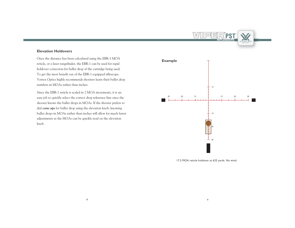 Vortex Optics VIPER PST 2.5-10X44 RIFLESCOPE User Manual | Page 5 / 9