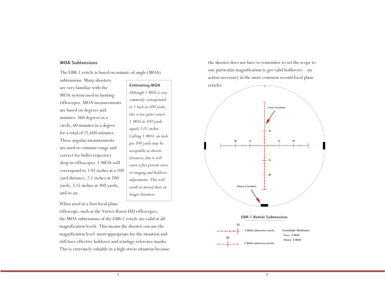 Vortex Optics RAZOR HD 5-20X50 RIFLESCOPE — First Focal Plane User Manual | Page 2 / 7
