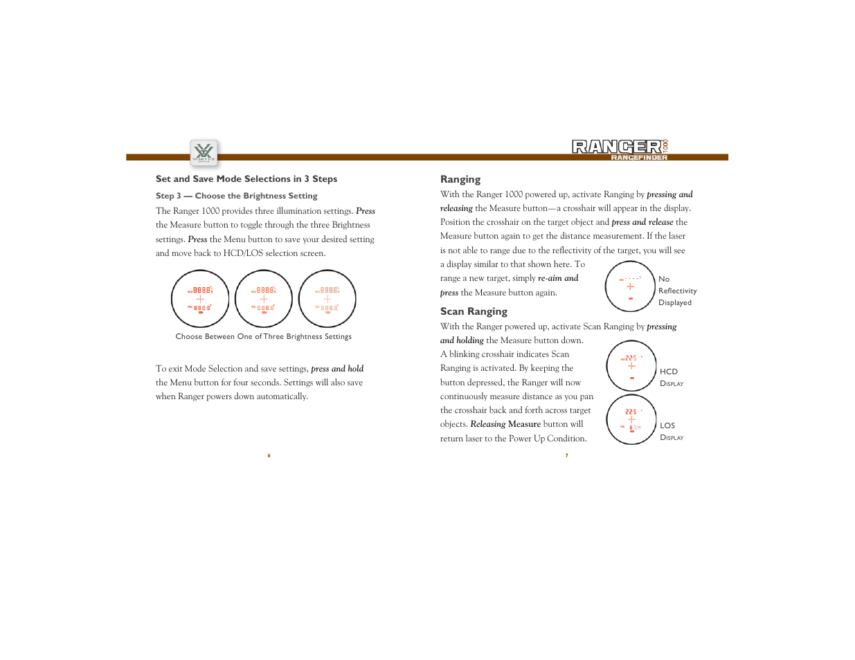 Vortex Optics RANGER 1000 RANGEFINDER WITH HCD User Manual | Page 4 / 11