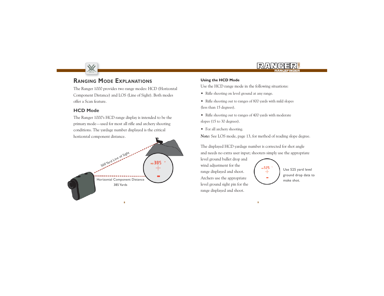 Vortex Optics RANGER 1000 RANGEFINDER WITH HCD User Manual | Page 5 / 11