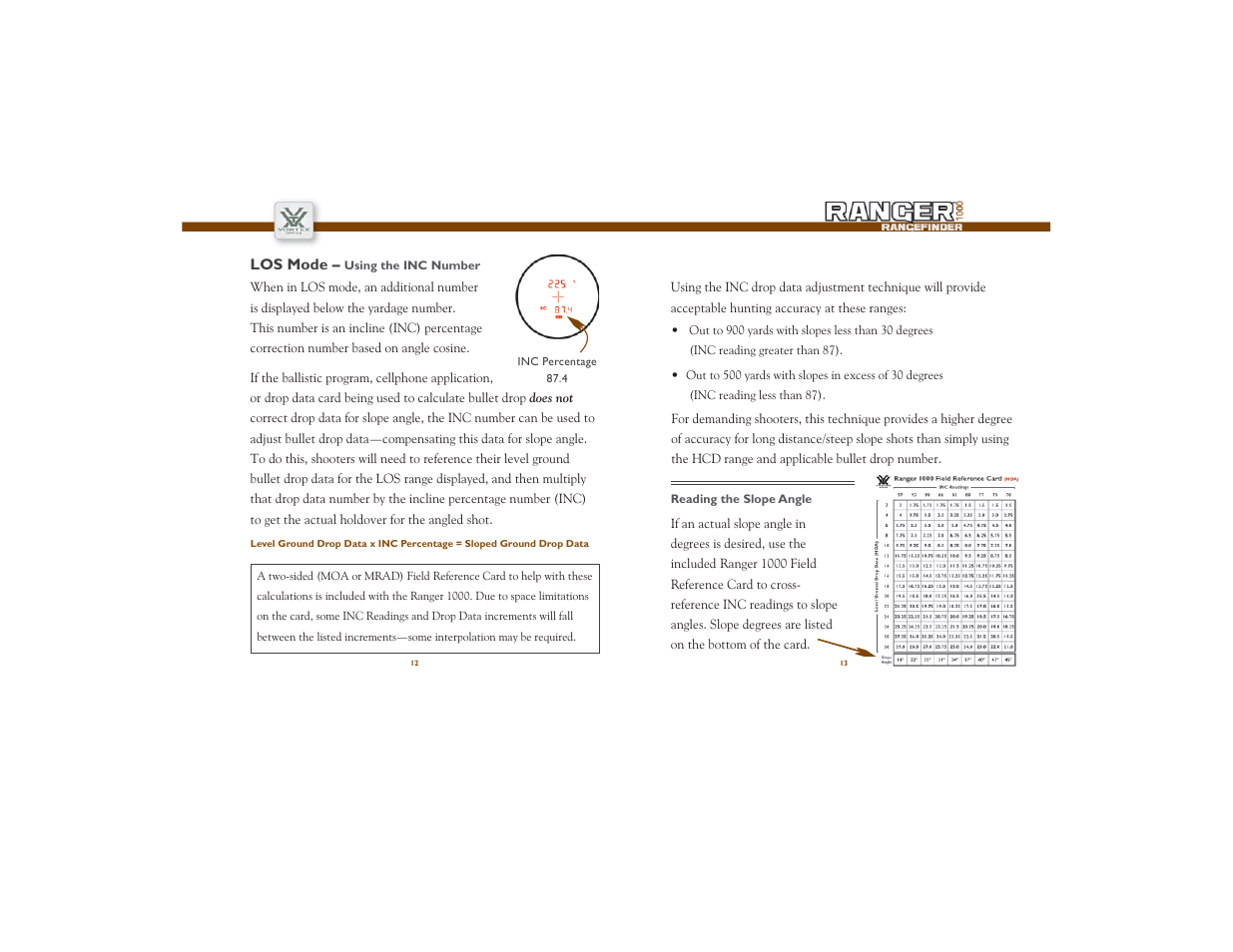 Vortex Optics RANGER 1000 RANGEFINDER WITH HCD User Manual | Page 7 / 11