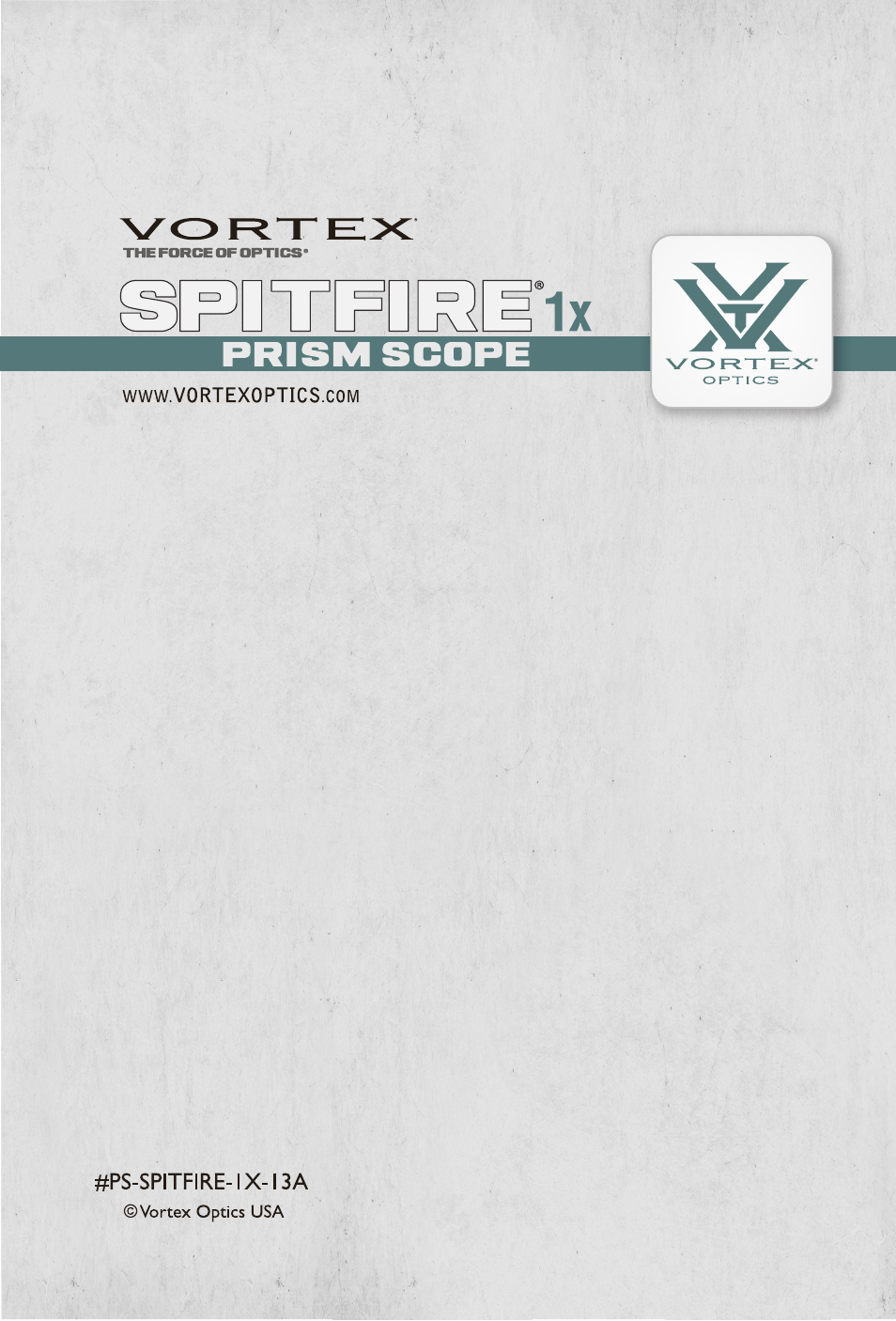 Vortex Optics SPITFIRE 1X PRISM SCOPE User Manual | Page 8 / 8