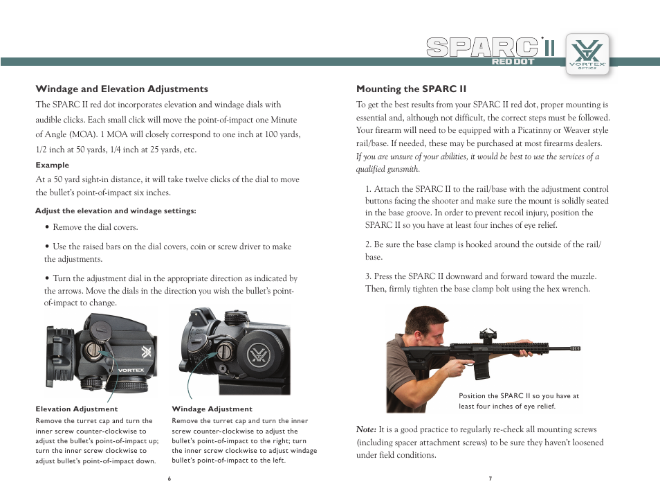 Vortex Optics SPARC II RED DOT User Manual | Page 4 / 8