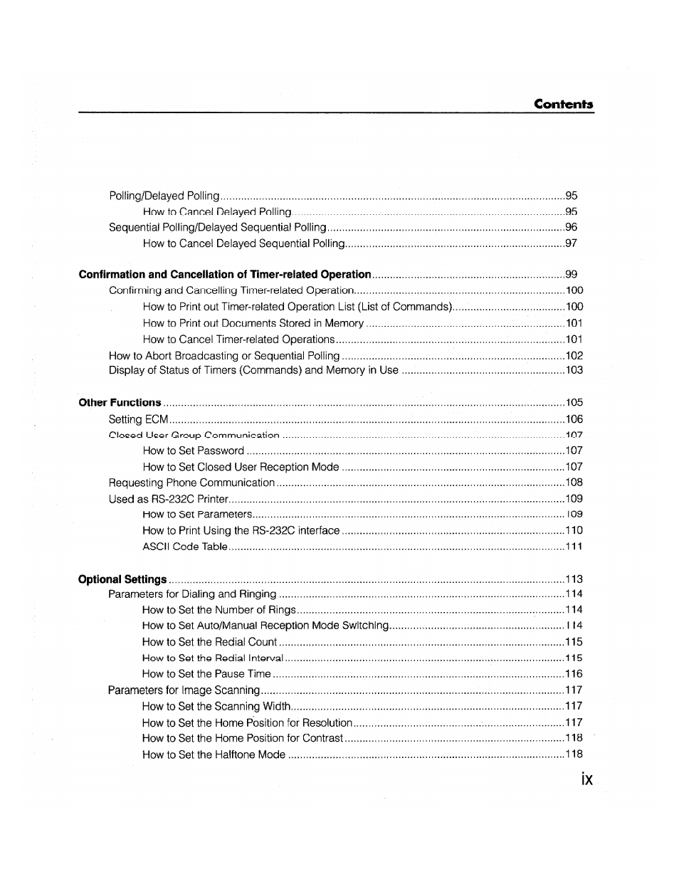 Brother FAX-2000P User Manual | Page 11 / 162