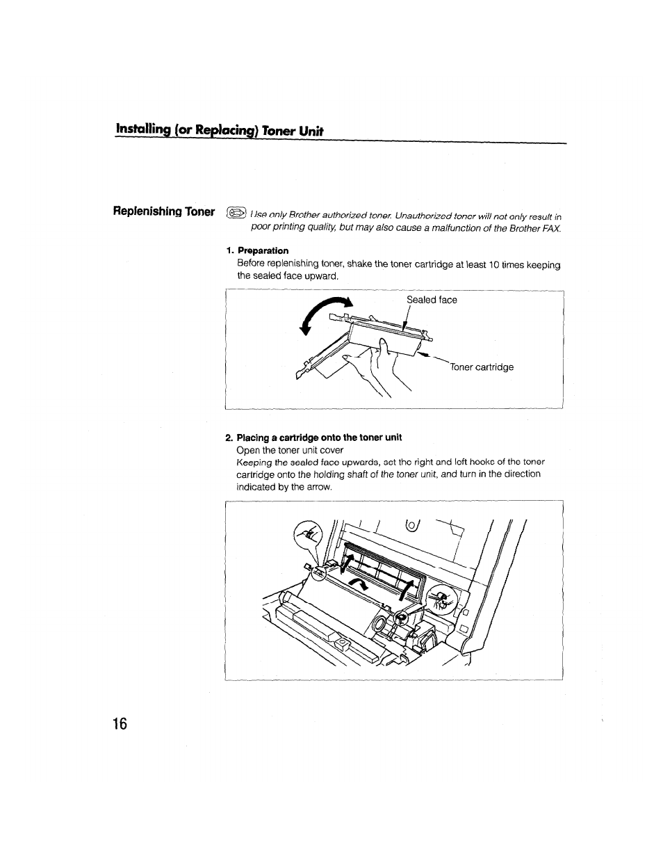 Preparation | Brother FAX-2000P User Manual | Page 28 / 162