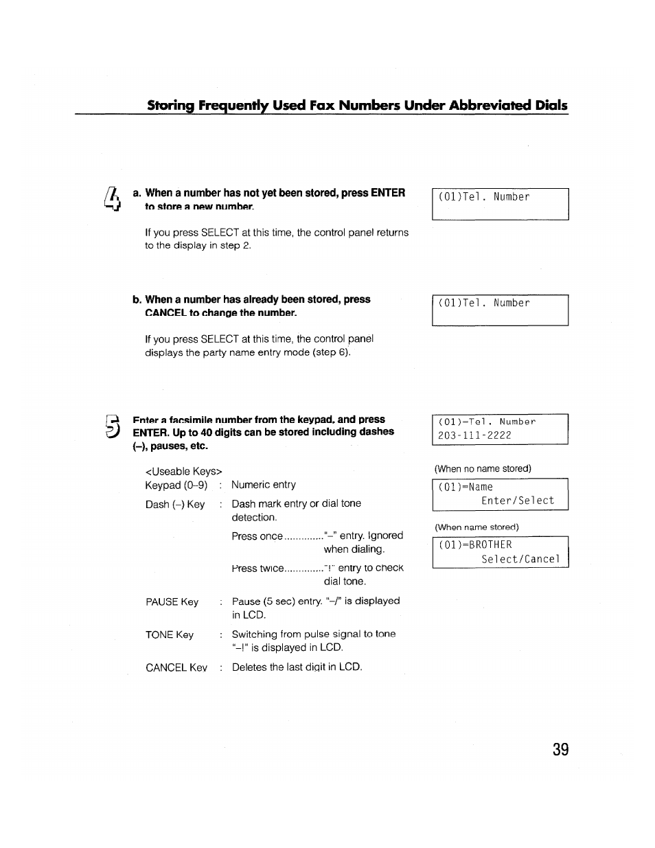 Brother FAX-2000P User Manual | Page 51 / 162