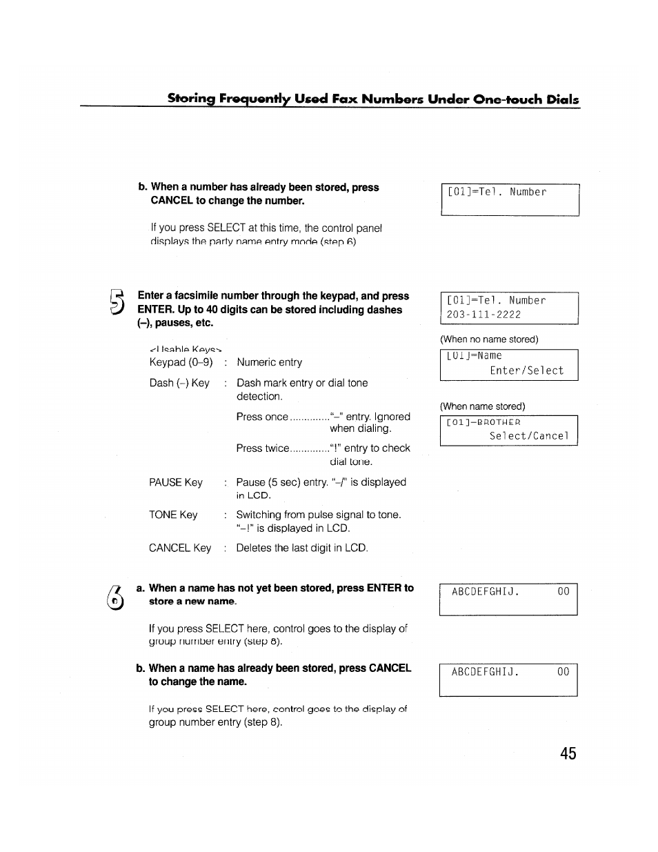 Brother FAX-2000P User Manual | Page 57 / 162