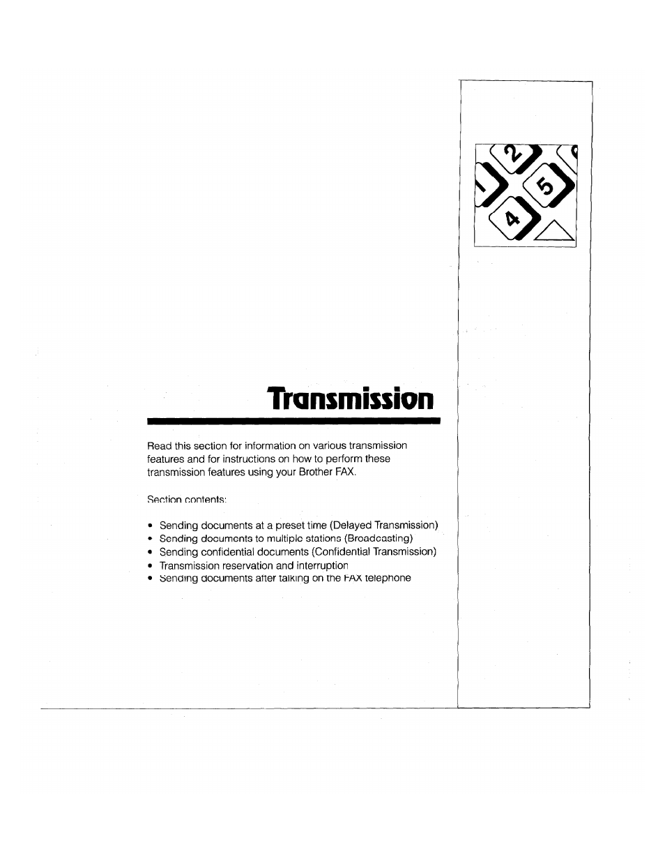 Ikinsiiiission | Brother FAX-2000P User Manual | Page 89 / 162