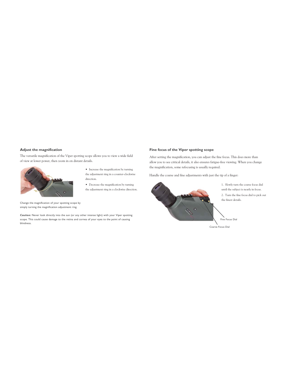 Vortex Optics VIPER 15-45X65 SPOTTING SCOPE User Manual | Page 3 / 5