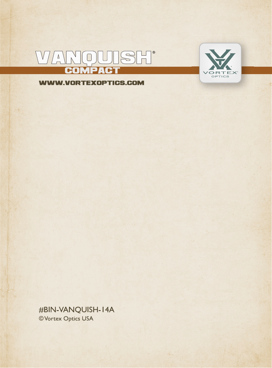 Vortex Optics VANQUISH 10X26 REVERSE PORRO PRISM BINOCULAR User Manual | Page 5 / 5