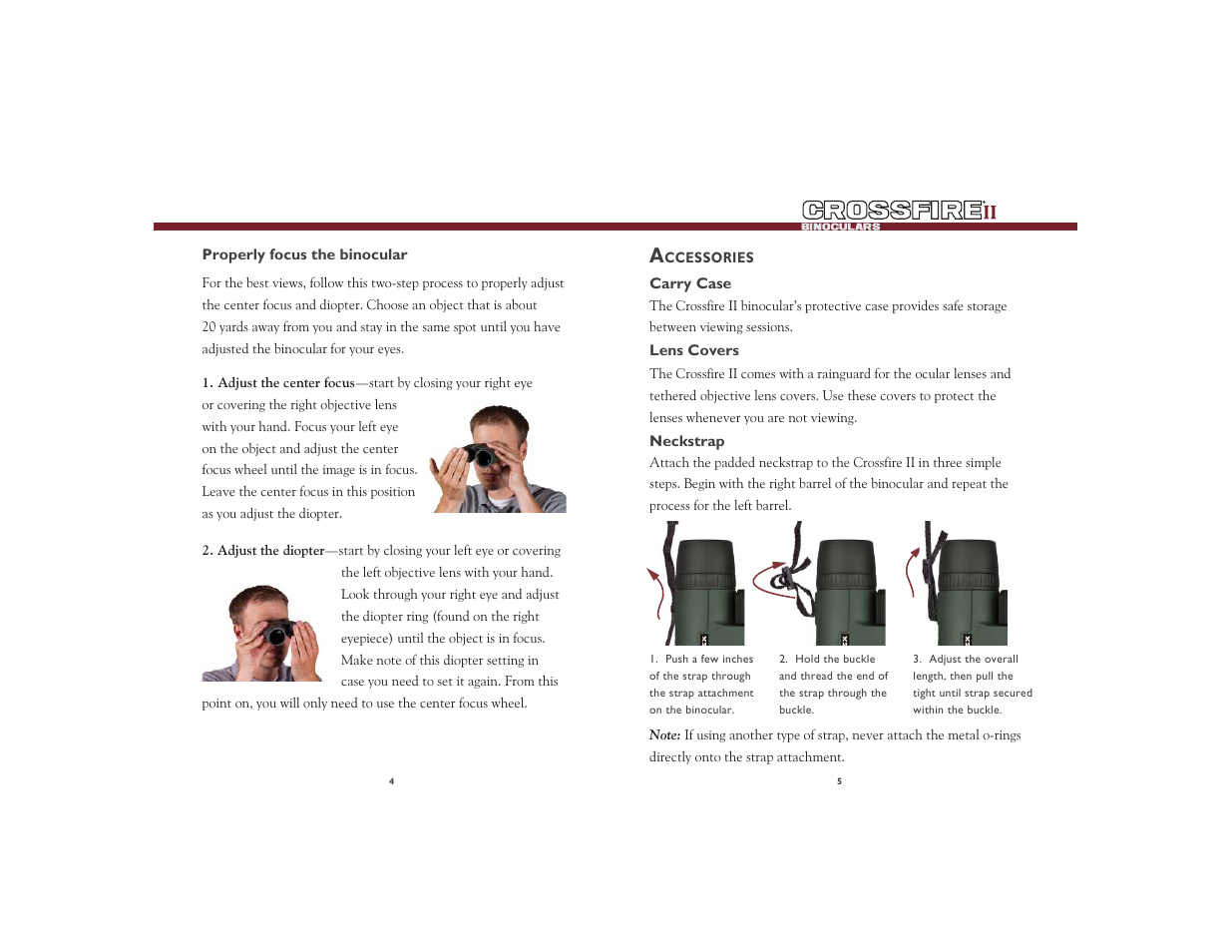 Vortex Optics CROSSFIRE II 10X42 ROOF PRISM BINOCULAR User Manual | Page 3 / 5