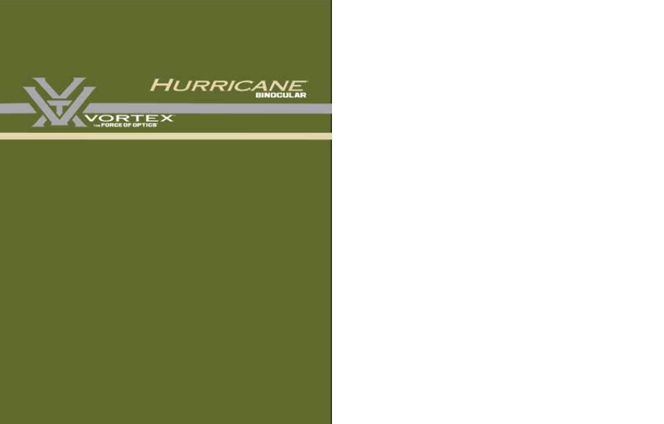 Vortex Optics HURRICANE 10X50 PORRO PRISM BINOCULAR User Manual | 4 pages