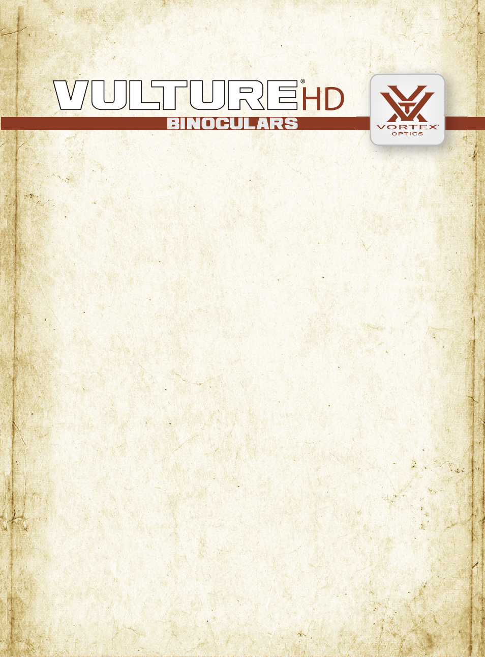 Vortex Optics VULTURE HD 15X56 BINOCULAR User Manual | 5 pages