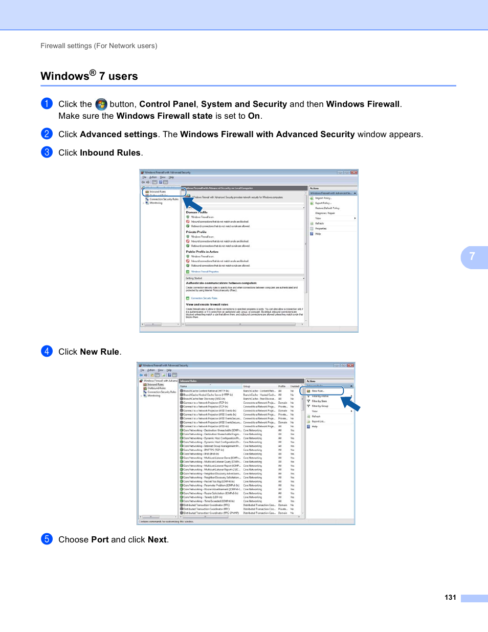 Windows® 7 users, Windows, 7 users | 7windows | Brother DCP-8155DN User Manual | Page 139 / 271