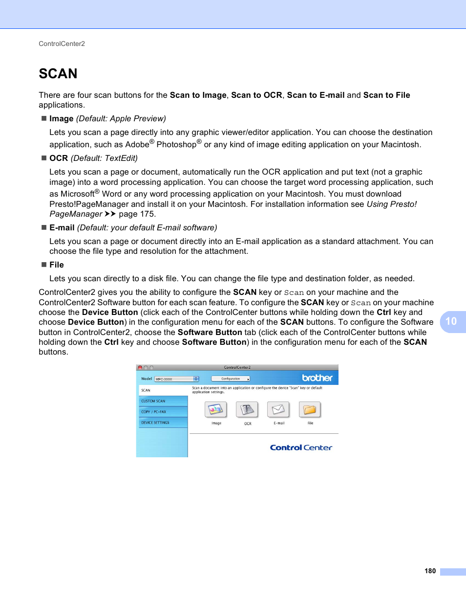 Scan | Brother DCP-8155DN User Manual | Page 188 / 271
