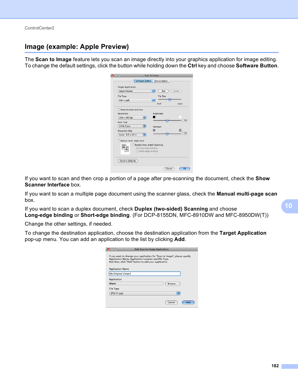 Image (example: apple preview), 10 image (example: apple preview) | Brother DCP-8155DN User Manual | Page 190 / 271