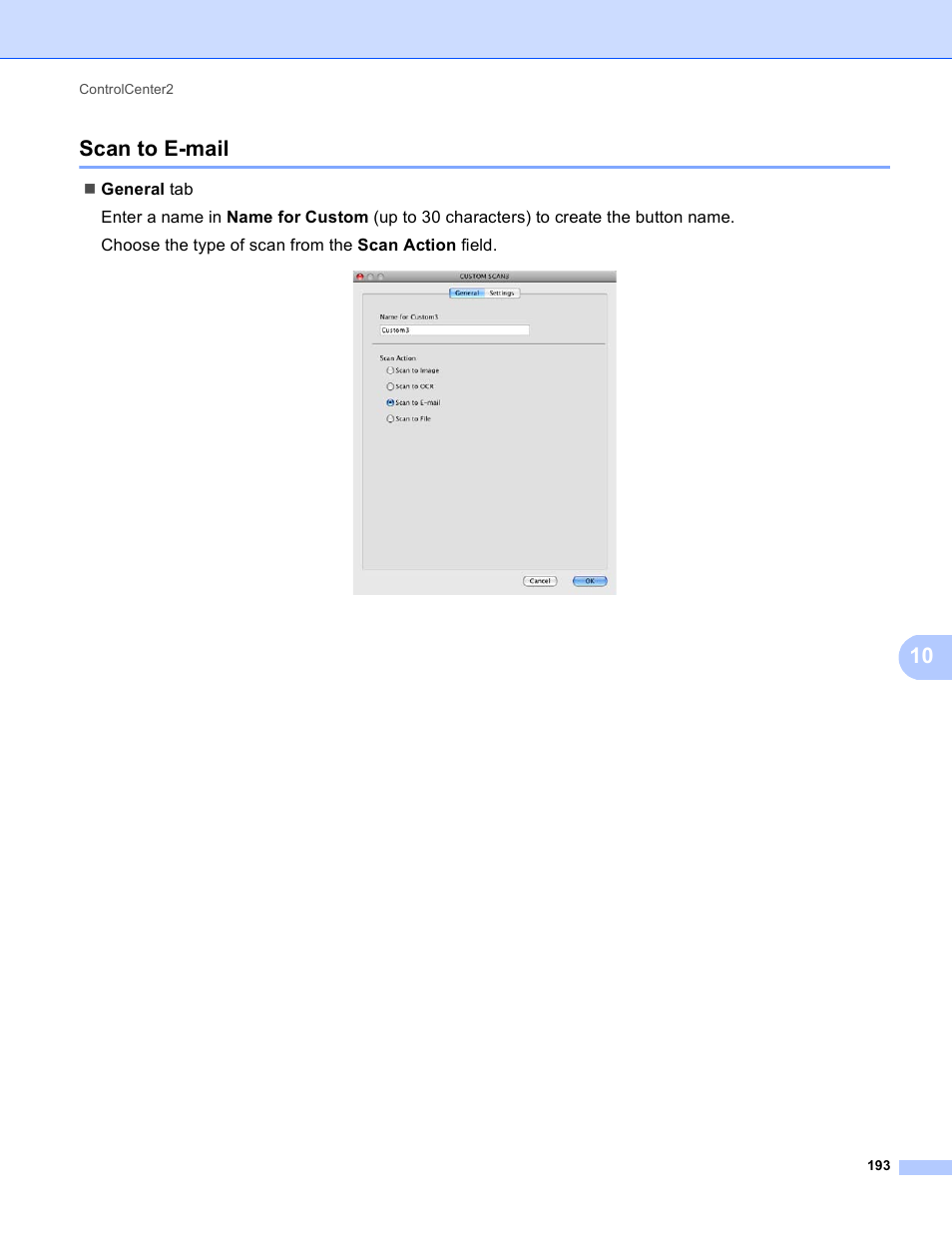 Scan to e-mail, 10 scan to e-mail | Brother DCP-8155DN User Manual | Page 201 / 271