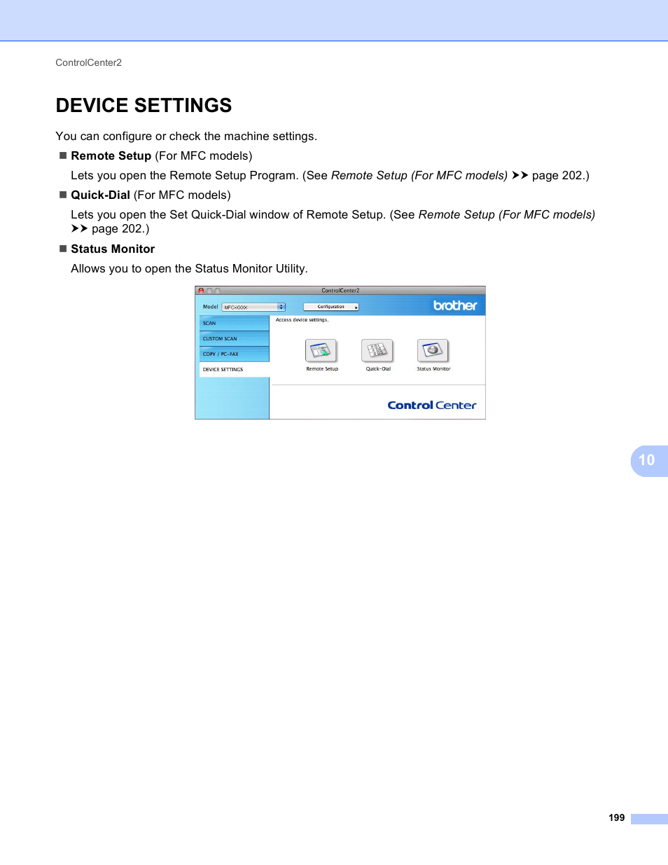 Device settings | Brother DCP-8155DN User Manual | Page 207 / 271