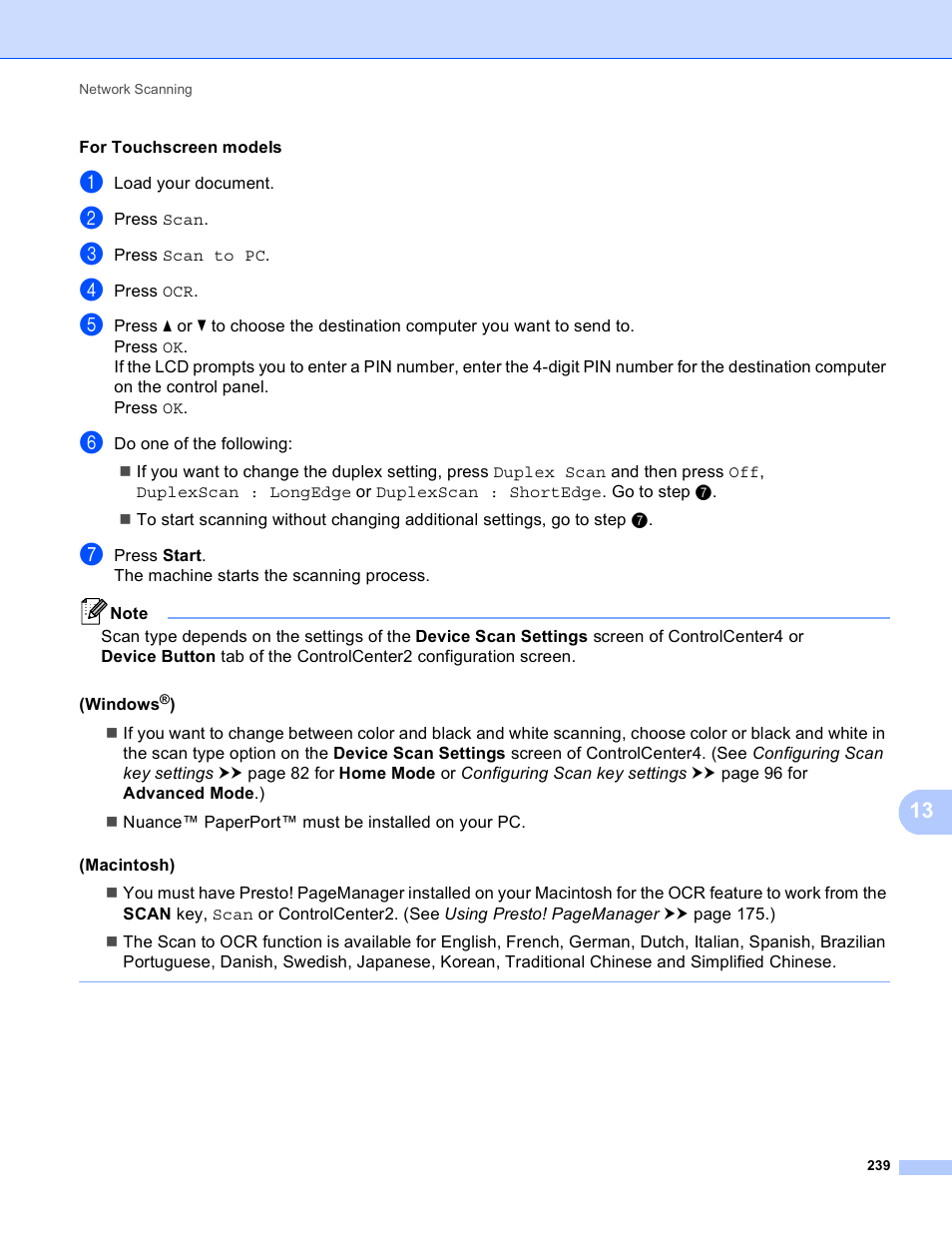 Brother DCP-8155DN User Manual | Page 247 / 271