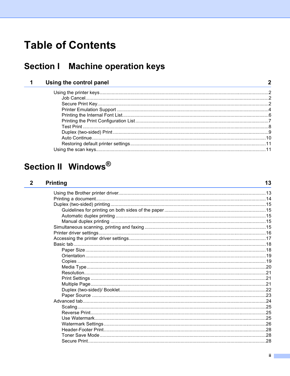 Brother DCP-8155DN User Manual | Page 3 / 271