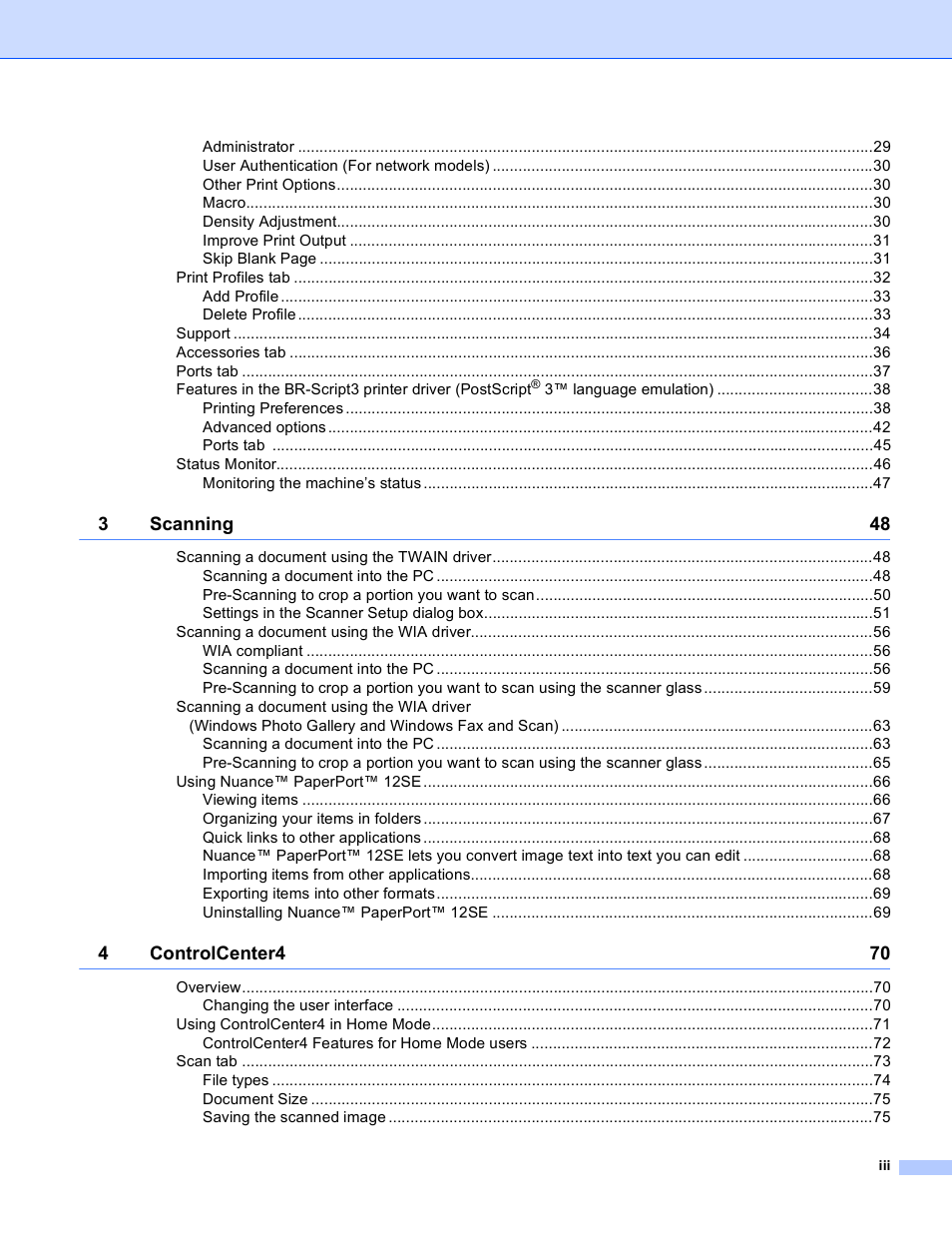 Brother DCP-8155DN User Manual | Page 4 / 271