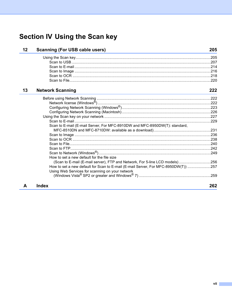 Brother DCP-8155DN User Manual | Page 8 / 271