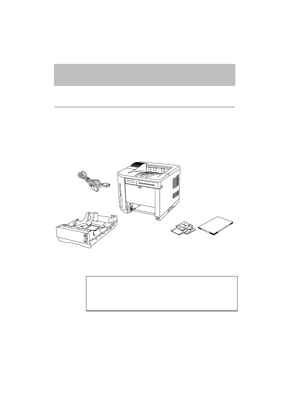 Chapter 2, Before using the printer -1, Checking the components -1 | Printer carton -1, Chapter 2 getting started, Before using the printer, Checking the components | Brother HL-1260E User Manual | Page 27 / 271